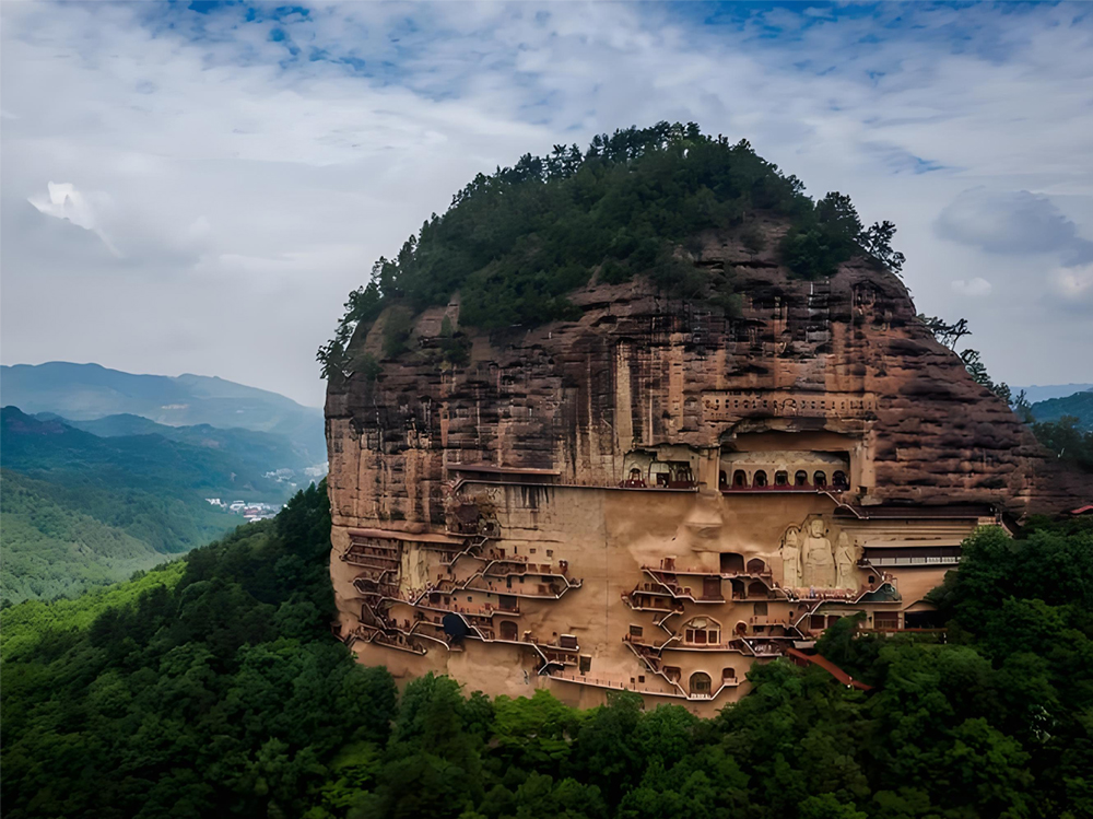 中國四大石窟之一：麥積山